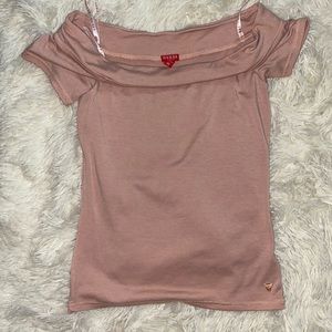 guess - Pink off-shoulder Top